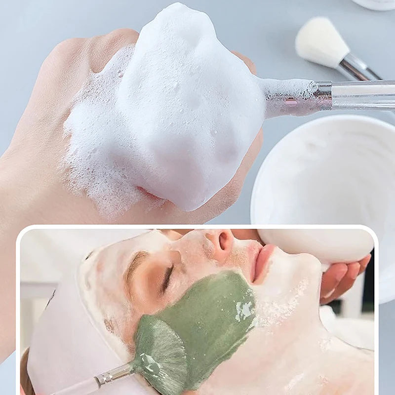 Soft Bristle Facial Cleansing Brush For Masks And Wash