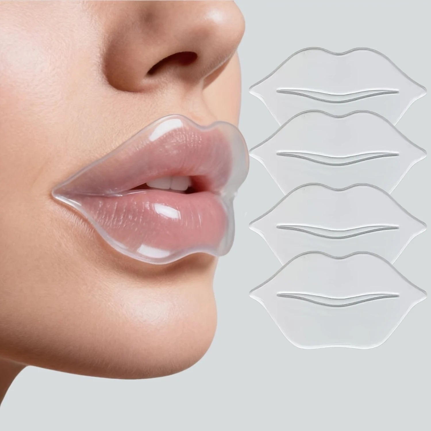 Reusable Silicone Lip Patches For Hydrating Skincare