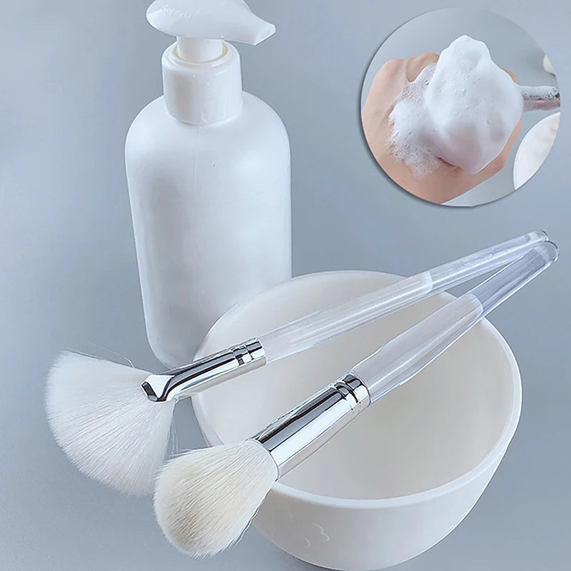 Soft Bristle Facial Cleansing Brush For Masks And Wash