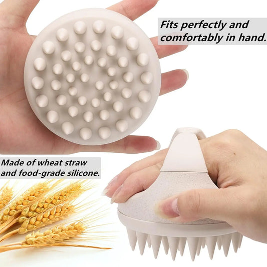 Silicone Scalp Massager Shampoo Brush For Dandruff Care