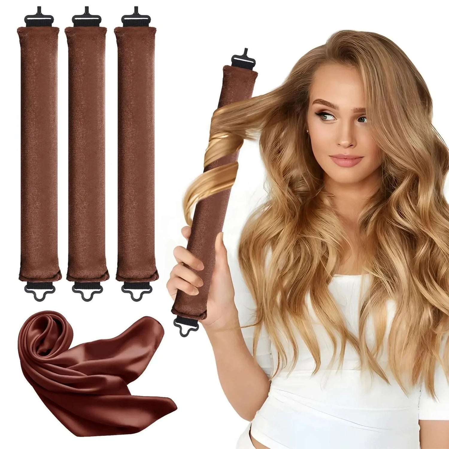 Heatless Foam Hair Curlers Set – Sleep-Friendly Waves